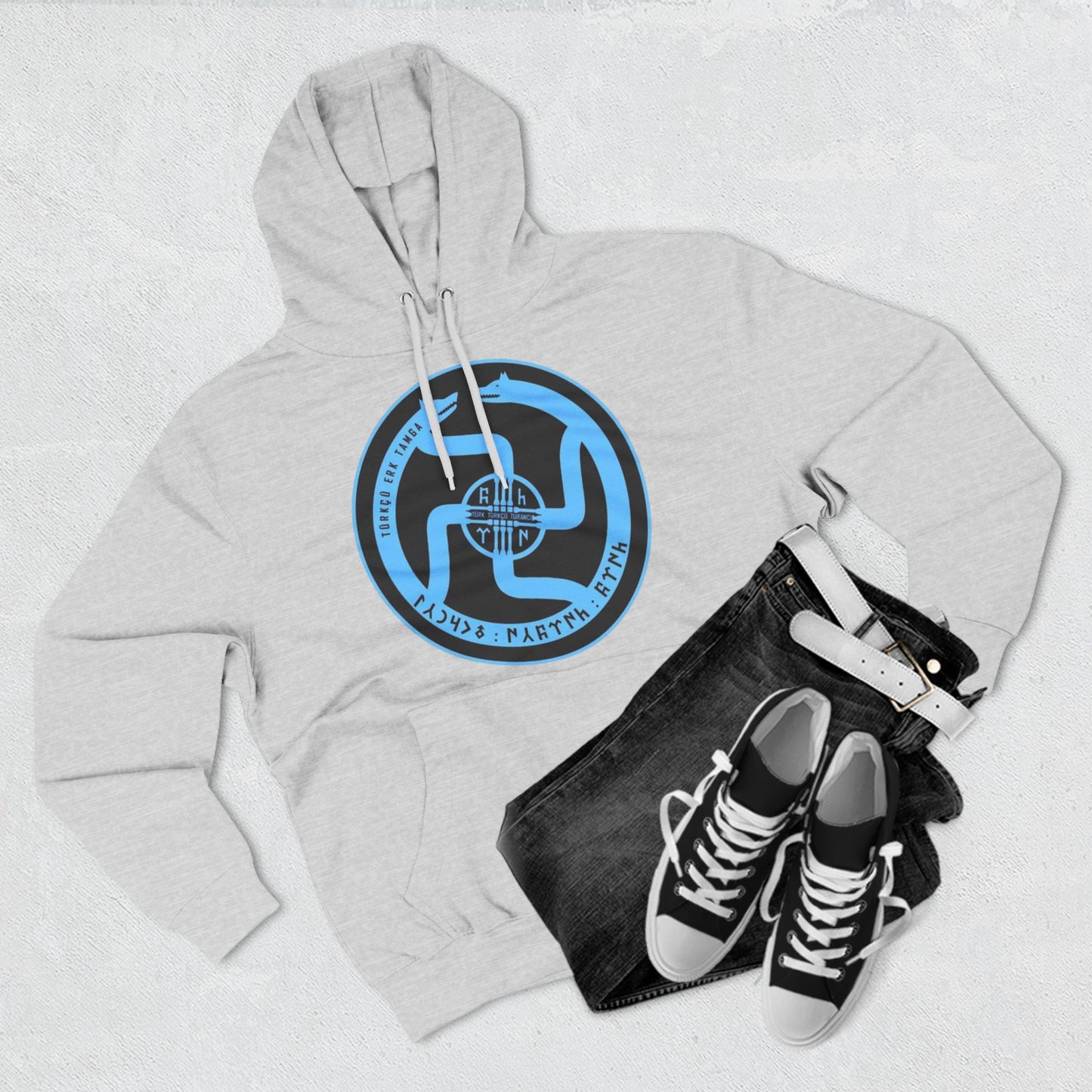 Three-Panel Fleece Hoodie